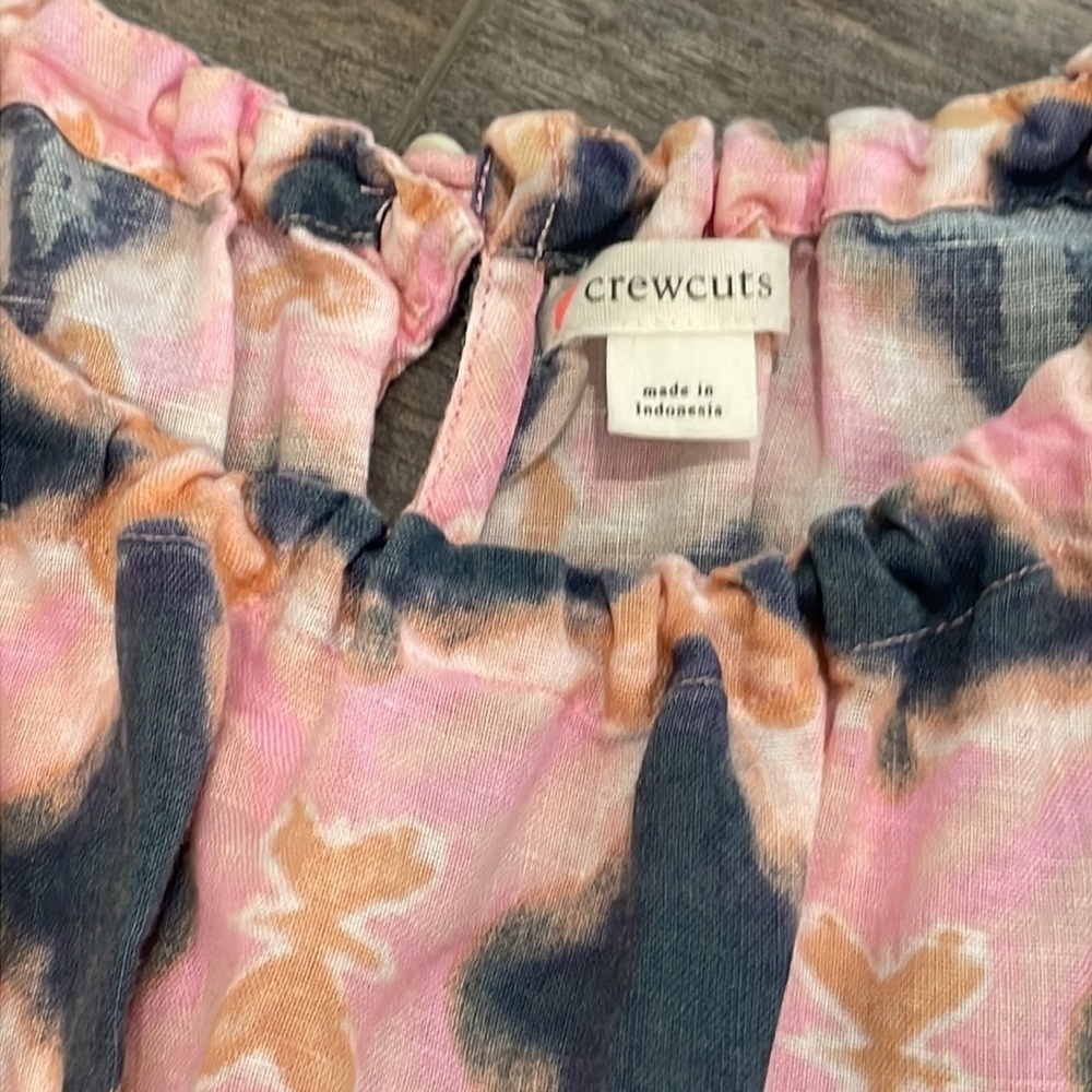 Crewcuts pink batik print dress - Picture 3 of 6